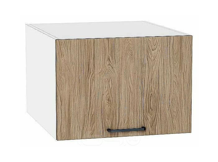 Шкаф верхний горизонтальный глубокий Флэт Natural Casella Oak 2S/Белый 358*500*574