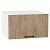 Шкаф верхний горизонтальный глубокий Флэт Natural Casella Oak 2S/Белый 358*600*574