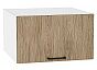 Шкаф верхний горизонтальный глубокий Флэт Natural Casella Oak 2S/Белый 358*600*574