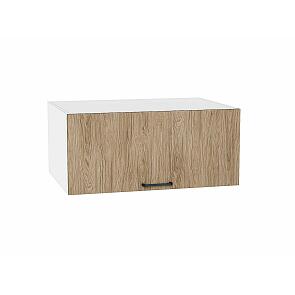 Шкаф верхний горизонтальный глубокий Флэт Natural Casella Oak 2S/Белый 358*800*574