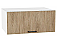 Шкаф верхний горизонтальный глубокий Флэт Natural Casella Oak 2S/Белый 358*800*574