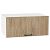 Шкаф верхний горизонтальный глубокий Флэт Natural Casella Oak 2S/Белый 358*800*574
