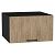 Шкаф верхний горизонтальный глубокий Флэт Natural Casella Oak 2S/Graphite 358*600*574