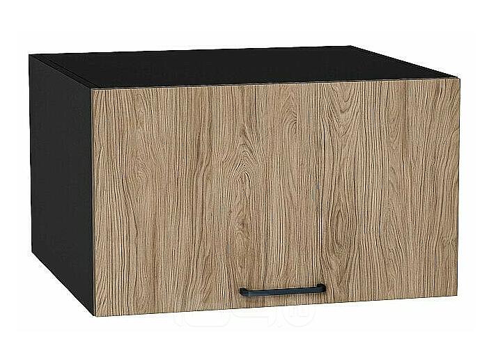 Шкаф верхний горизонтальный глубокий Флэт Natural Casella Oak 2S/Graphite 358*600*574