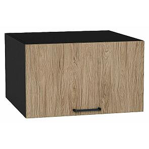Шкаф верхний горизонтальный глубокий Флэт Natural Casella Oak 2S/Graphite 358*600*574