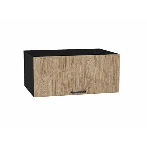Шкаф верхний горизонтальный глубокий Флэт Natural Casella Oak 2S/Graphite 358*800*574