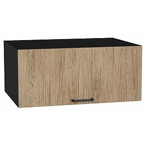 Шкаф верхний горизонтальный глубокий Флэт Natural Casella Oak 2S/Graphite 358*800*574