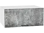 Шкаф верхний горизонтальный глубокий Флэт Temple Stone 2S/Белый 358*800*574