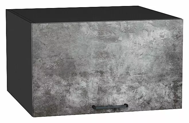 Шкаф верхний горизонтальный глубокий Флэт Temple Stone 2S/Graphite 358*600*574