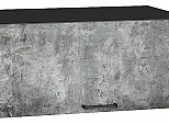 Шкаф верхний горизонтальный глубокий Флэт Temple Stone 2S/Graphite 358*800*574