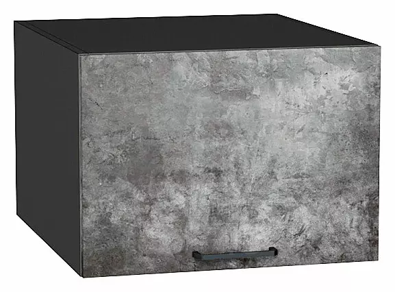 Шкаф верхний горизонтальный глубокий Флэт Temple Stone 2S/Graphite 358*500*574