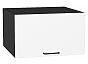 Шкаф верхний горизонтальный глубокий Флэт White In 2S/Graphite 358*600*574