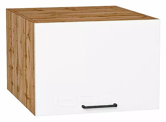 Шкаф верхний горизонтальный глубокий Флэт White In 2S/Дуб Вотан 358*500*574