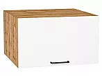 Шкаф верхний горизонтальный глубокий Флэт White In 2S/Дуб Вотан 358*600*574