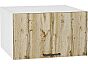 Шкаф верхний горизонтальный глубокий Флэт Wotan Oak 2S/Белый 358*600*574