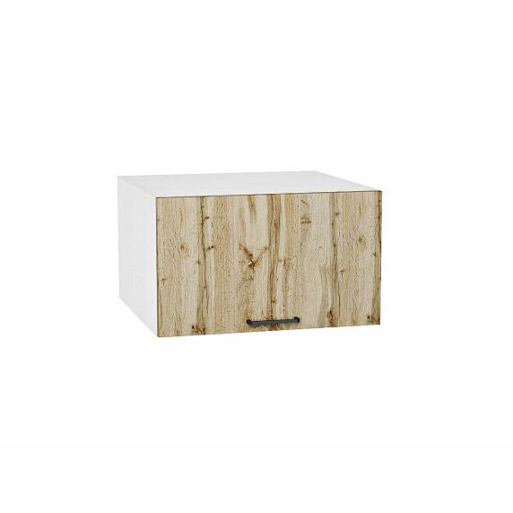 Шкаф верхний горизонтальный глубокий Флэт Wotan Oak 2S/Белый 358*600*574