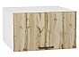 Шкаф верхний горизонтальный глубокий Флэт Wotan Oak 2S/Белый 358*600*574