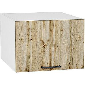 Шкаф верхний горизонтальный глубокий Флэт Wotan Oak 2S/Белый 358*500*574