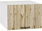 Шкаф верхний горизонтальный глубокий Флэт Wotan Oak 2S/Белый 358*500*574