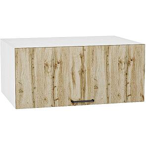 Шкаф верхний горизонтальный глубокий Флэт Wotan Oak 2S/Белый 358*800*574