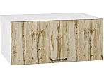 Шкаф верхний горизонтальный глубокий Флэт Wotan Oak 2S/Белый 358*800*574
