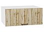 Шкаф верхний горизонтальный глубокий Флэт Wotan Oak 2S/Белый 358*800*574