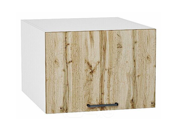 Шкаф верхний горизонтальный глубокий Флэт Wotan Oak 2S/Белый 358*500*574