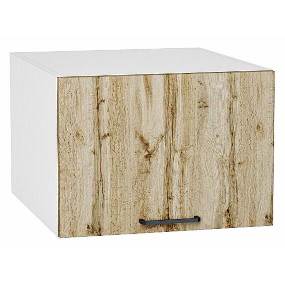 Шкаф верхний горизонтальный глубокий Флэт Wotan Oak 2S/Белый 358*500*574