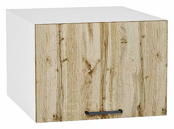 Шкаф верхний горизонтальный глубокий Флэт Wotan Oak 2S/Белый 358*500*574
