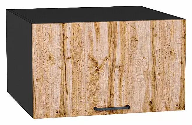 Шкаф верхний горизонтальный глубокий Флэт Wotan Oak 2S/Graphite 358*600*574