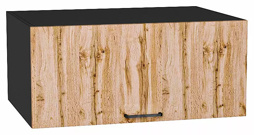 Шкаф верхний горизонтальный глубокий Флэт Wotan Oak 2S/Graphite 358*800*574