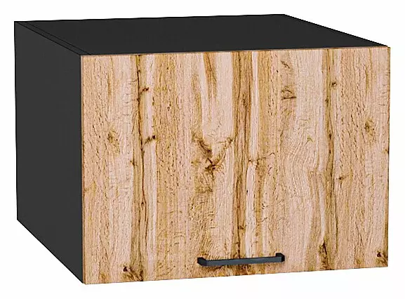 Шкаф верхний горизонтальный глубокий Флэт Wotan Oak 2S/Graphite 358*500*574