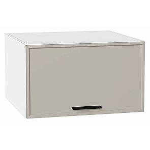 Шкаф верхний горизонтальный глубокий Фрейм Clay Silk/Белый 358*600*580