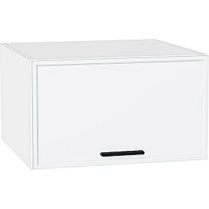 Шкаф верхний горизонтальный глубокий Фрейм White Silk/Белый 358*600*580