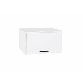 Шкаф верхний горизонтальный глубокий Фрейм White Silk/Белый 358*600*580