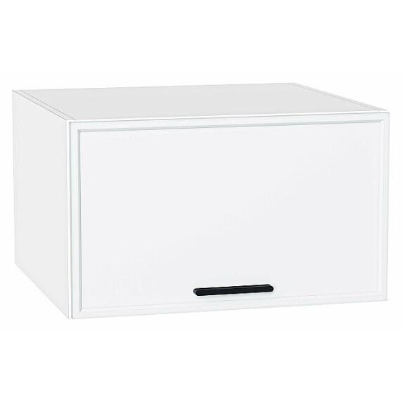 Шкаф верхний горизонтальный глубокий Фрейм White Silk/Белый 358*600*580