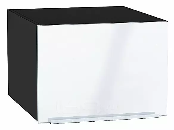 Шкаф верхний горизонтальный глубокий Фьюжн Angel Graphite 358*500*576