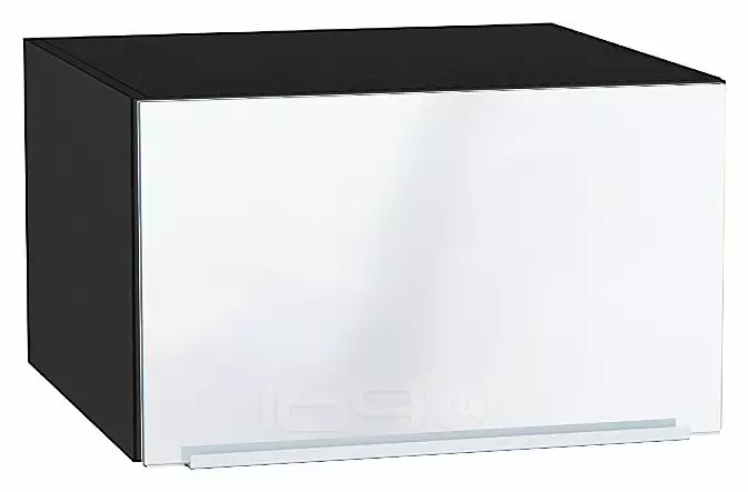 Шкаф верхний горизонтальный глубокий Фьюжн Angel Graphite 358*600*576