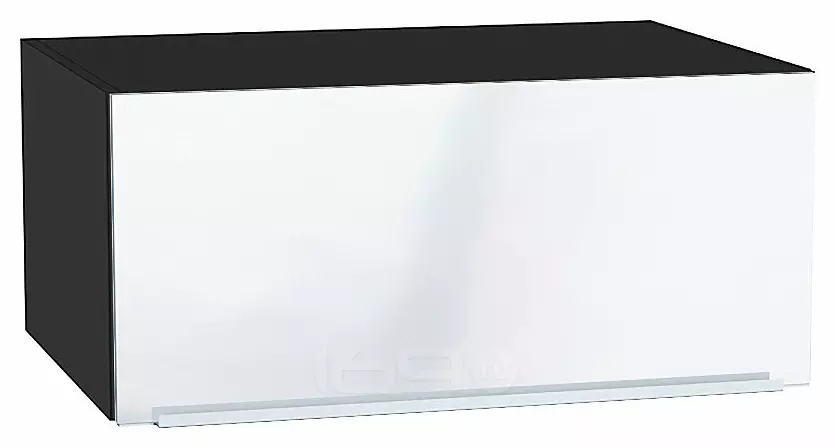 Шкаф верхний горизонтальный глубокий Фьюжн Angel Graphite 358*800*576