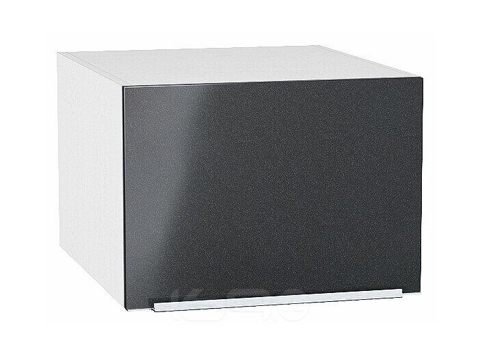 Шкаф верхний горизонтальный глубокий Фьюжн Anthracite Белый 358*500*576