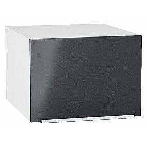 Шкаф верхний горизонтальный глубокий Фьюжн Anthracite Белый 358*500*576