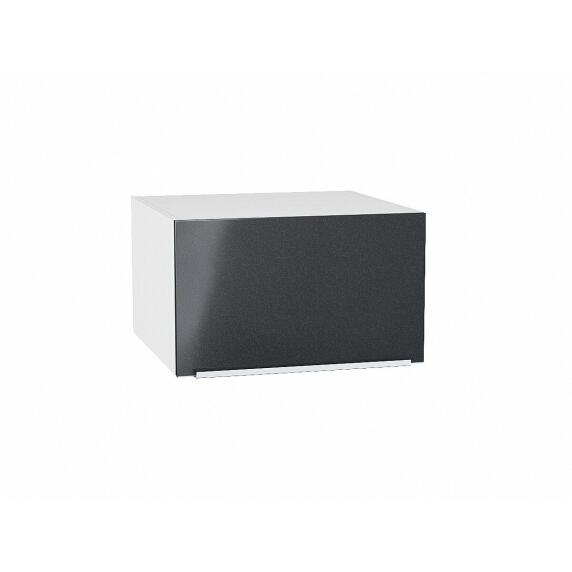 Шкаф верхний горизонтальный глубокий Фьюжн Anthracite Белый 358*600*576