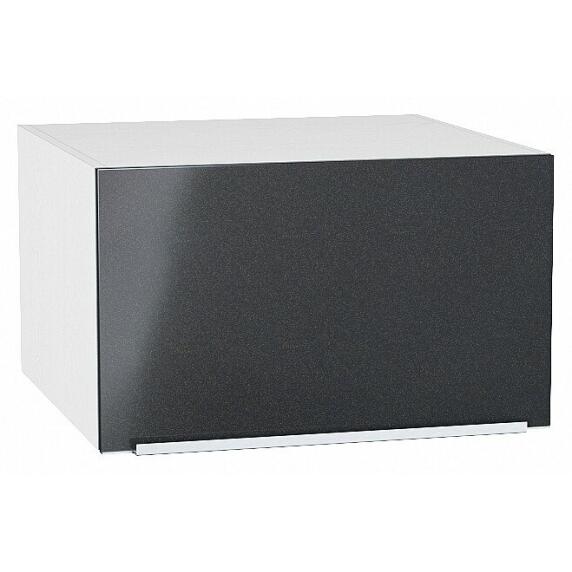 Шкаф верхний горизонтальный глубокий Фьюжн Anthracite Белый 358*600*576
