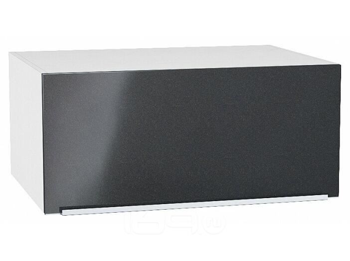 Шкаф верхний горизонтальный глубокий Фьюжн Anthracite Белый 358*800*576
