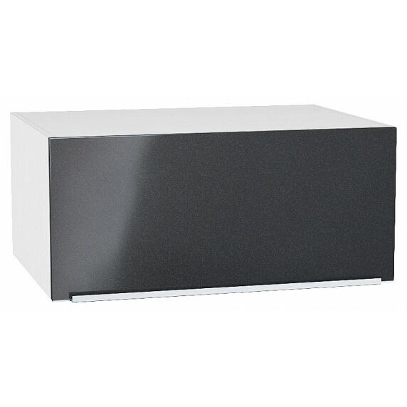 Шкаф верхний горизонтальный глубокий Фьюжн Anthracite Белый 358*800*576