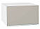 Шкаф верхний горизонтальный глубокий Фьюжн Clay Silk/Белый 358*600*576