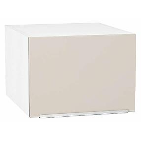 Шкаф верхний горизонтальный глубокий Фьюжн Cream Silk/Белый 358*500*576