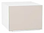 Шкаф верхний горизонтальный глубокий Фьюжн Cream Silk/Белый 358*500*576