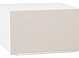 Шкаф верхний горизонтальный глубокий Фьюжн Cream Silk/Белый 358*600*576