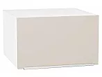 Шкаф верхний горизонтальный глубокий Фьюжн Cream Silk/Белый 358*600*576